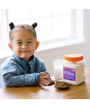 BetterBody Foods Organic Oat Flour Blend - Gluten-Free Whole Grain Baking Flour (14 oz) - Vegan and All Purpose - Buy Online on GoSupps.com