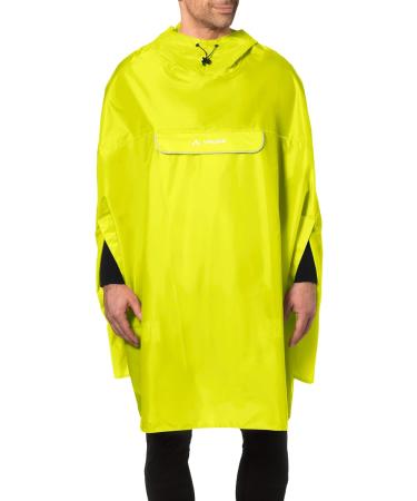 VAUDE Rain Poncho Valdipino - Waterproof Outdoor Poncho for Men & Women | Integrated Pocket | Lemon - Buy Online on GoSupps.com