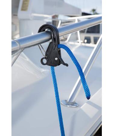 Danik Hook Marine Fender Hanger - High Strength Composite Anchor Clip - Easy to Use - Holds 500 lbs - Black - Buy Online on GoSupps.com