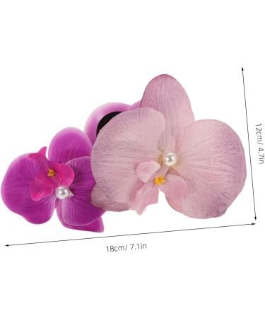 FRCOLOR Phalaenopsis Hairpin Floral Decor Flower Decorations Hair Claw Clip Hair Snap Clips Hair Holder Hair Clip Hair Pin for Cute Hairpin Hair Decoration Hairpin Cloth - Buy Online on GoSupps.com