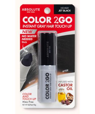 Absolute New York Color 2 Go Hair Stick Jet Balck
