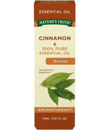 Buy Nature's Truth Cinnamon Essential Oil - 0.51 Fl. Oz | Premium Quality Aromatherapy Oil for Relaxation & Wellness - Buy Online on GoSupps.com
