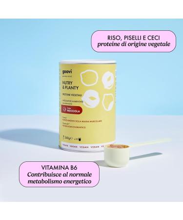  Goovi Goovi Nutry & Planty Hazelnut Flavored Protein Powder Plant-Based Protein 260g - Buy Online on GoSupps.com