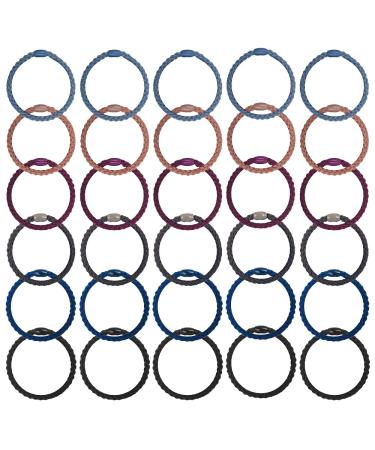 30 Cotton Hair Straps & Ponytail Holders for Thick Curly Hair - No Damage Hair Accessories for Women & Girls - Buy Online on GoSupps.com