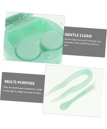 Healeeved Colored Etui Applicator - 3 Sets for Glasses Frames & Medicine - Travel Eye Holder - Green - 7.5x7.5x2.8cm - Buy Online on GoSupps.com