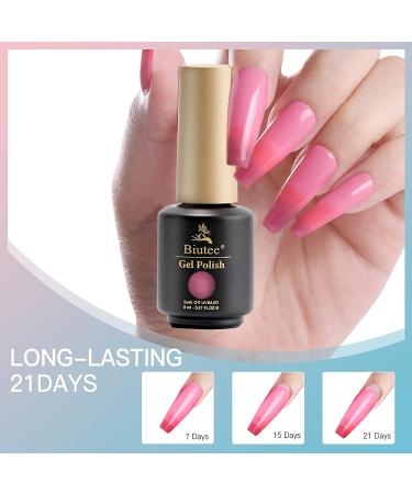 Color Changing Gel Nail Polish Set - 6 pcs Temperature Changing Mood Colors | Long Lasting Fun Nail Art Kit for Women | Soak Off UV LED Polish Gift - Buy Online on GoSupps.com
