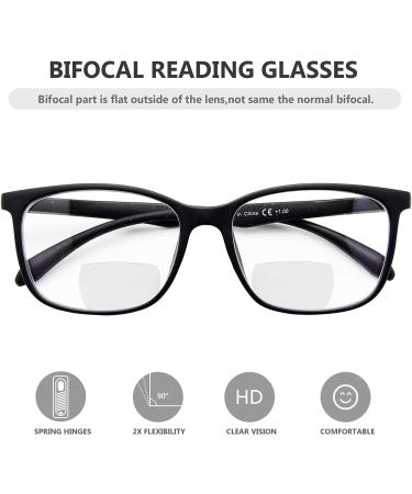 Eyekepper 5-Pack Bifocal Reading Glasses for Women - Large Frame +1.00 - Stylish Bi-Focal Readers in 5 Mix Colors - Buy Online on GoSupps.com