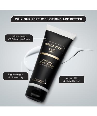 Luxury Body Perfume Lotion for Men - Bell a Vit - Nourishing & Hydrating with Argan Oil & Shea Butter | 200ml - Buy Online on GoSupps.com