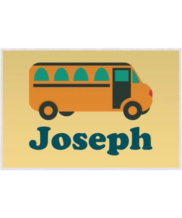 Personalized School Bus Laminated Placemat - Custom Name or Text Option - Buy Online on GoSupps.com