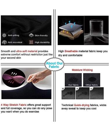 GAYHAY High Waisted Capri Leggings for Women - Tummy Control Exercise Pants - Black, Large-X-Large - Buy Online on GoSupps.com