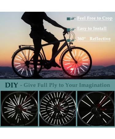 Kindoyo Spoke Reflectors for Bikes - 360 Visibility 72-Piece Bicycle Reflector Kit Alternative to Cat Eyes & Spoke Lights International Shipping - Buy Online on GoSupps.com