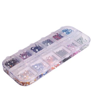 FANGO 3D Shape New Nail Clear Nail Pearl Diy Nail Art Decorations Rhinestone Manicure Tools 5#12 Color Flat Color Diamond