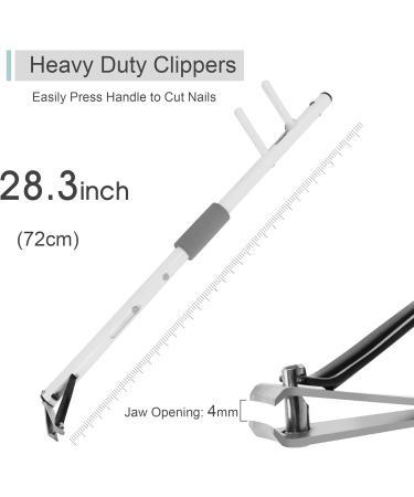 Nail Clippings with Long Grip Toenail Scissors for Seniors & Disabled - Curved Pedicure Tool (M-Length 72cm) - Easy Access & Comfortable Use - Buy Online on GoSupps.com