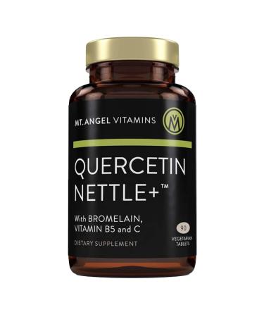 Mt. Angel Vitamins - Quercetin Nettle+, Quercetin 1000mg with Bromelain, Vitamin C and Stinging Nettle  Natural Antihistamine Blocker (D Hist) and Natural Allergy Relief  Vegan Non GMO