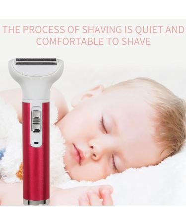 ZJchao 5-in-1 Waterproof Women's Hair Removal Trimmer - Mini Electric Clipper for Legs Arms Armpits & Bikini Line - USB Rechargeable Groomer in Rose Red - Buy Online on GoSupps.com