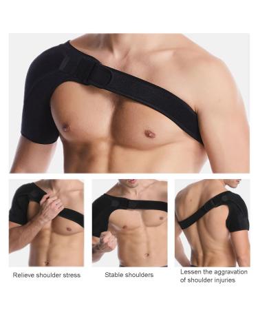 DZOZO Adjustable Shoulder Stability Brace - Neoprene Compression Sleeve for Rotator Cuff Injuries, Arthritis, Sprains - Injury Recovery Support - Buy Online on GoSupps.com