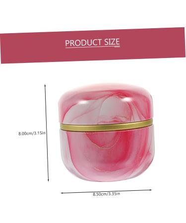 COLLBATH Loose Powder Storage Box Mini Powder Puff Tea Organizer for Tea Bags Coin Box Man Pink Tinplate Face - Buy Online on GoSupps.com