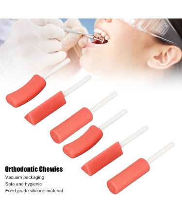6 Pack Orthodontic Aligner Chewies - Professional Chompers Tray Seater for Aligner Trays (Red) | Fast Worldwide Shipping - Buy Online on GoSupps.com