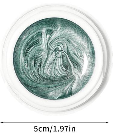 MetallicPainting Gel Nails Gold Silver Gel Nail Polish MetallicMirror MetallicGel Nail Polish Metal Painting Gel Silver Gel For Nails Soak Off UV/LED Salon Green - Buy Online on GoSupps.com