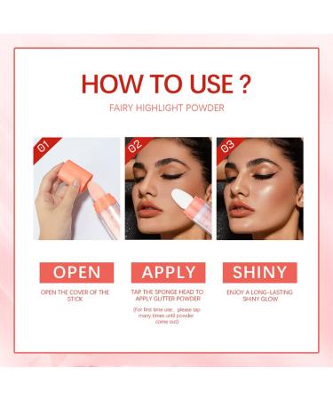 Polvo De Hadas Body Brightens Powder Highlighter - Natural Three-dimensional Face Blusher - 3 Colors - Buy Online on GoSupps.com
