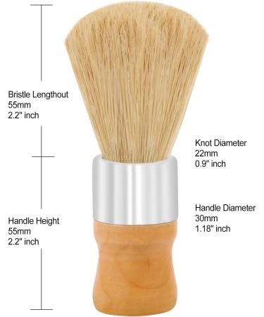 Genixart Shaving Brush Nature Bristle Shave Brush Luxury Shaving Brushes for Men as Gift for Father Boyfriend Husband (2 pcs Gift Pack) 2pcs Pack - Buy Online on GoSupps.com