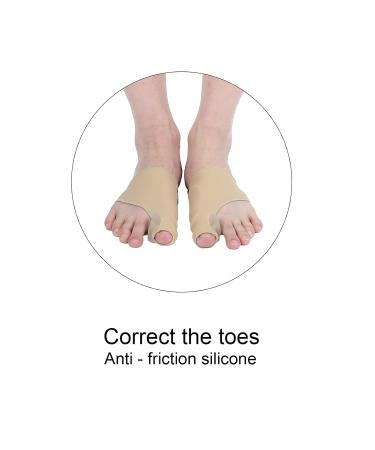 1 Pair Silicone Hallux Valgus Corrector & Toe Separator - Relief for Painful Toes - Buy Online on GoSupps.com