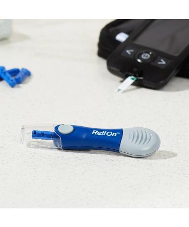 Lancing Device Kit with Luall Sticker, Relion Device, and 10 Lancets - Buy Online on GoSupps.com