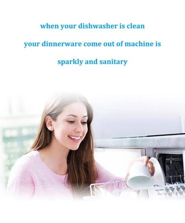 Eco-Friendly Dishwasher Cleaner and Deodorizer Remove Hard Water Stain Detergent Buildup and Grease Keep Your Dishwasher Cleaning Sanitary and Sparkly 12-Tablets 240g BigbigHouse - Buy Online on GoSupps.com