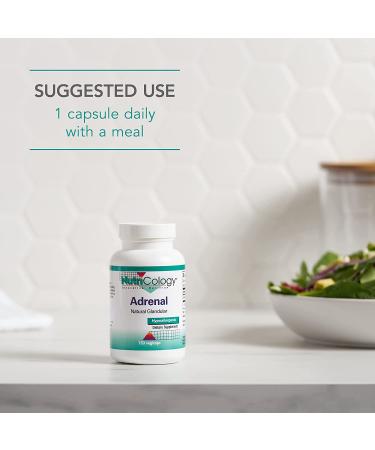 Buy Nutricology Adrenal Natural Glandular 150 Vegi Caps - Support Adrenal Health - Buy Online on GoSupps.com
