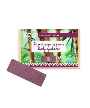 ZAO essence of nature ZAO essence of nature - Pearlescent Rectangle Eyeshadow Refill 118 Plum - 1.3g