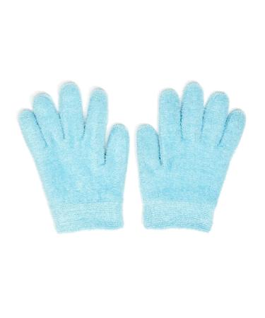NatraCure Moisturizing Gel Gloves - (for Dry  Cracked Skin  Aging Hands  Cuticles  Eczema  After Hand Washing  Instead of Overnight Sleeping Gloves  Lotion  Cream) - Color: Aqua