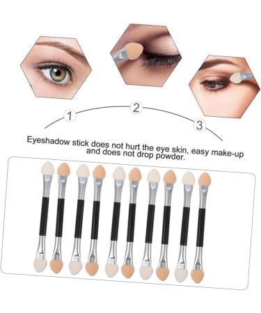Housoutil 30pcs Eye Shadow Stick Eyeshadow Sponges Eyelash Wands Double Eye Makeup Manicure Tools Woman Girl - Buy Online on GoSupps.com