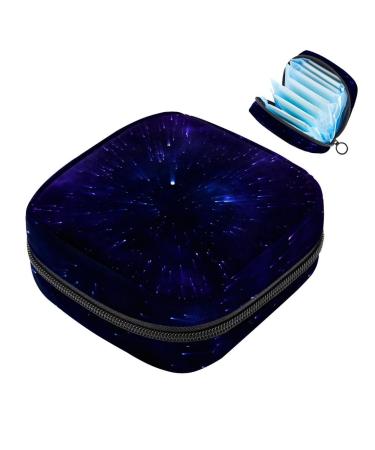 MUOOUM menstrual artery Bag zipper Women's bond bag tampons collect bags for women girls (star shiny pattern) color 4 4.7x6.6x6.6 in/12x17x17 cm