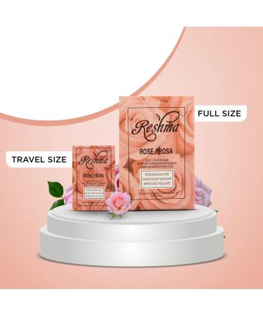 Reshma Beauty Travel Size Rose Soap - Soothing Soap Bar with Rose Oil for All Skin Types | TSA Approved & Cruelty-Free | Perfect for Daily Use - Buy Online on GoSupps.com