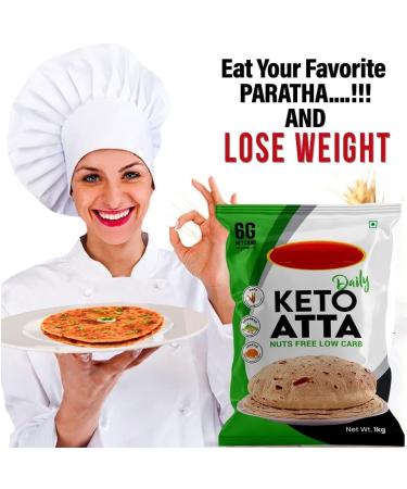 SM Keto Atta Daily | Low Carb Nut Free | Atta for Weight Loss | Protein Flour for Weight Management 1 kg - Buy Online on GoSupps.com