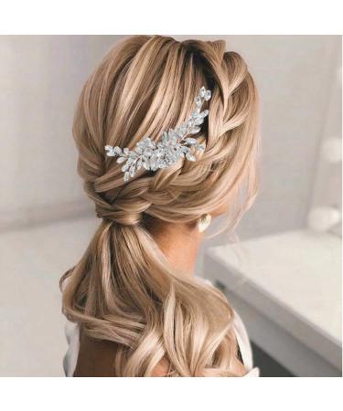 Rhinestone Hair Side Comb Shining Hair Barrettes Wedding Hair Comb Crystal Hair Accessories Bridal Head Pieces for Women and Girls - Buy Online on GoSupps.com