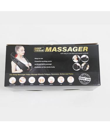 Ikristin 3D Neck Massage Device with Heat - Shiatsu Massager for Pain Relief in Neck Back & Waist | Family-Friendly - Buy Online on GoSupps.com
