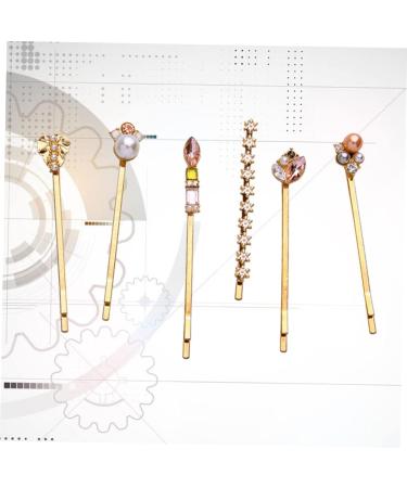 FRCOLOR 3 Sets 6-Piece Pearl Hair Clip Vintage Hair Accessories Rhinestone Pearl Wedding Hair Clip Bobby Pin Hair Clips Hair Clips Pearl Hair Pin The Flowers Bang Clip Miss - Buy Online on GoSupps.com