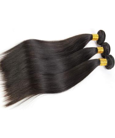 14-16-18 Inch Brazilian Virgin Human Hair Bundles - Unprocessed Straight Weave for Black Women - Buy Online on GoSupps.com