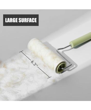 Extra Sticky Large Lint Roller for Pet Hair - 6.3" Giant Lint Remover with 270 Sheets & 3 Refills - Long Handle for Clothes & Furniture - Perfect for Dog & Cat Hair - Buy Online on GoSupps.com