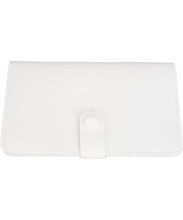 Nail Tip Container Bag Portable 37 Slot PU Nail Drill Bit Organizer Bag for Salon (White) - Buy Online on GoSupps.com