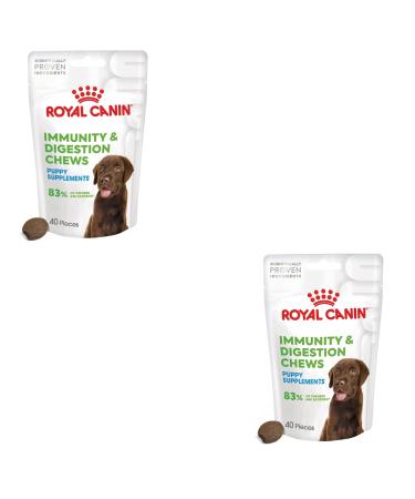 ROYAL CANIN Immunity & Digestion Chews Puppy Supplements | Double Pack | 2 x 100g | Supplementary Feed for Puppies | To Support Digestion & Defences
