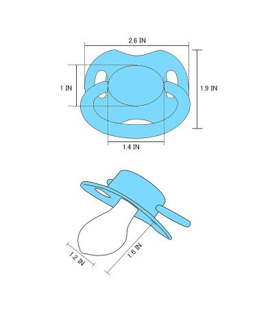 LittleForBig Bigshield Generation-II Adult Sized Pacifier Blue - Buy Online on GoSupps.com