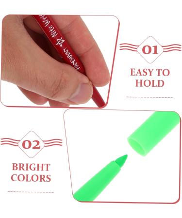 Beavorty 25 Pcs Halloween Paint Pen Glow Eyeliner Pencil Fluorescence Eyeliner Eye Liner Eye Line Pen Plastic 12.00X0.80X0.80CMx5pcs Assorted Colorx5pcs - Buy Online on GoSupps.com