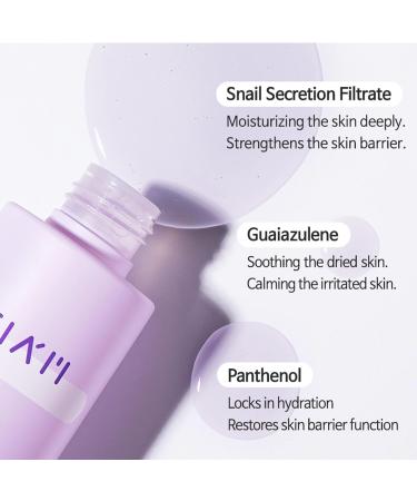 TIAM Snail & Azulene Water Essence - Hydrating Toner with Snail Mucin | Repair Damaged Skin | 6.1 fl oz - Shop Internationally - Buy Online on GoSupps.com