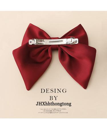 Large Hair Bows Clip Girls Hair Accessories Bow Black Hair Clips Large Women's Hair Clips with Bows Hair Bows Hair Bows with Clip Closure for Girls Women Party Wedding - Buy Online on GoSupps.com