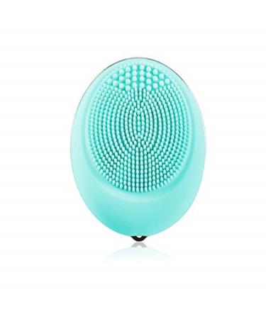 ITME Face Scrubber Facial Cleansing Brush  Soft Silicone Sonic Waterproof Face Brush Skin Brush Travel Size Face Massager Deep Cleansing Exfoliating for Men/Women  Not Rechargeable (Marine Green)