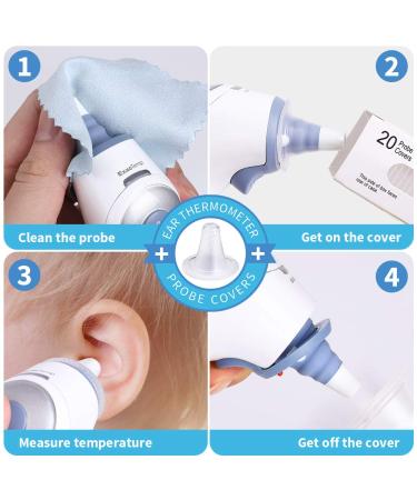 200 Counts CEI Disposable Ear Thermometer Covers for All Braun Models - Lens Filters Refill Caps for Braun Thermometer - Buy Online on GoSupps.com