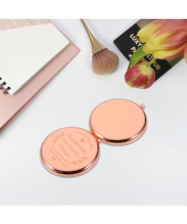Sister Birthday Gift: Rose Gold Compact Mirror for Women - Unique Gift for Big Sister, Her, Teen Girls - Birthday, Graduation, Christmas Stocking Stuffer - Buy Online on GoSupps.com