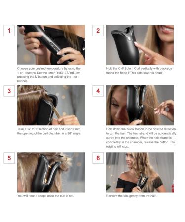 CHI Spin N Curl Curling Iron & Chi Silk Infusion Kit - Black | Packaging May Vary - Buy Online on GoSupps.com
